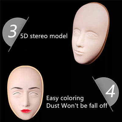 5D Facial Mat/Practice skin