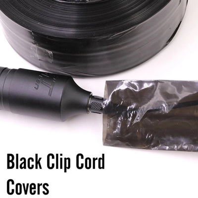 Tattoo clip cord covers roll( black roll)