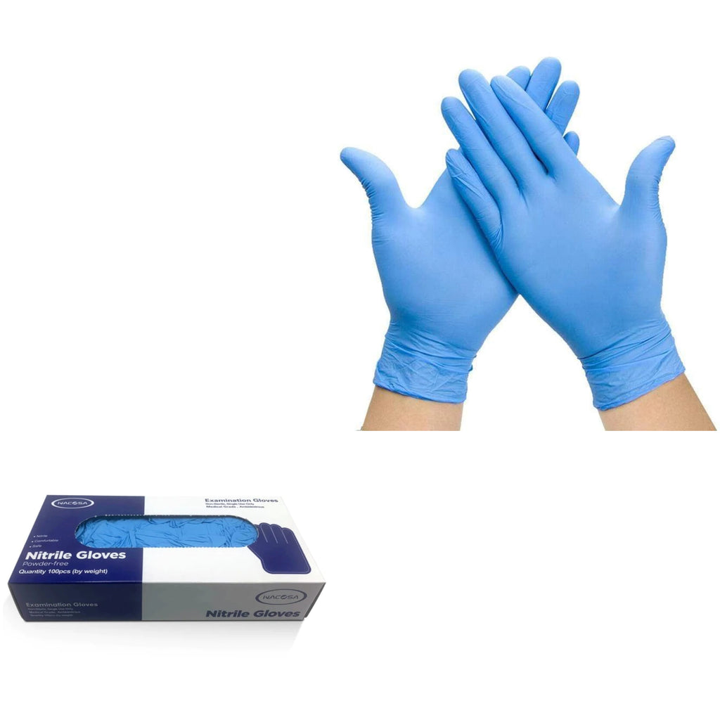 NACOSA Nitrile Medical Exam Gloves 4 mil Powder Free - Size SMALL
