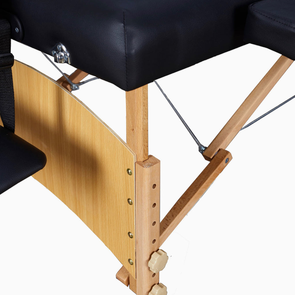 Portable Folding Massage Table with Carrying Case - Black