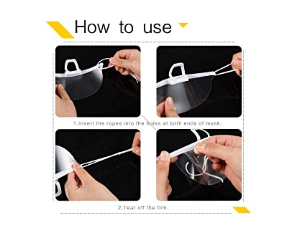Clear Transparent10 pcs/box  Sanitary Mask for Permanent makeup, microblading.