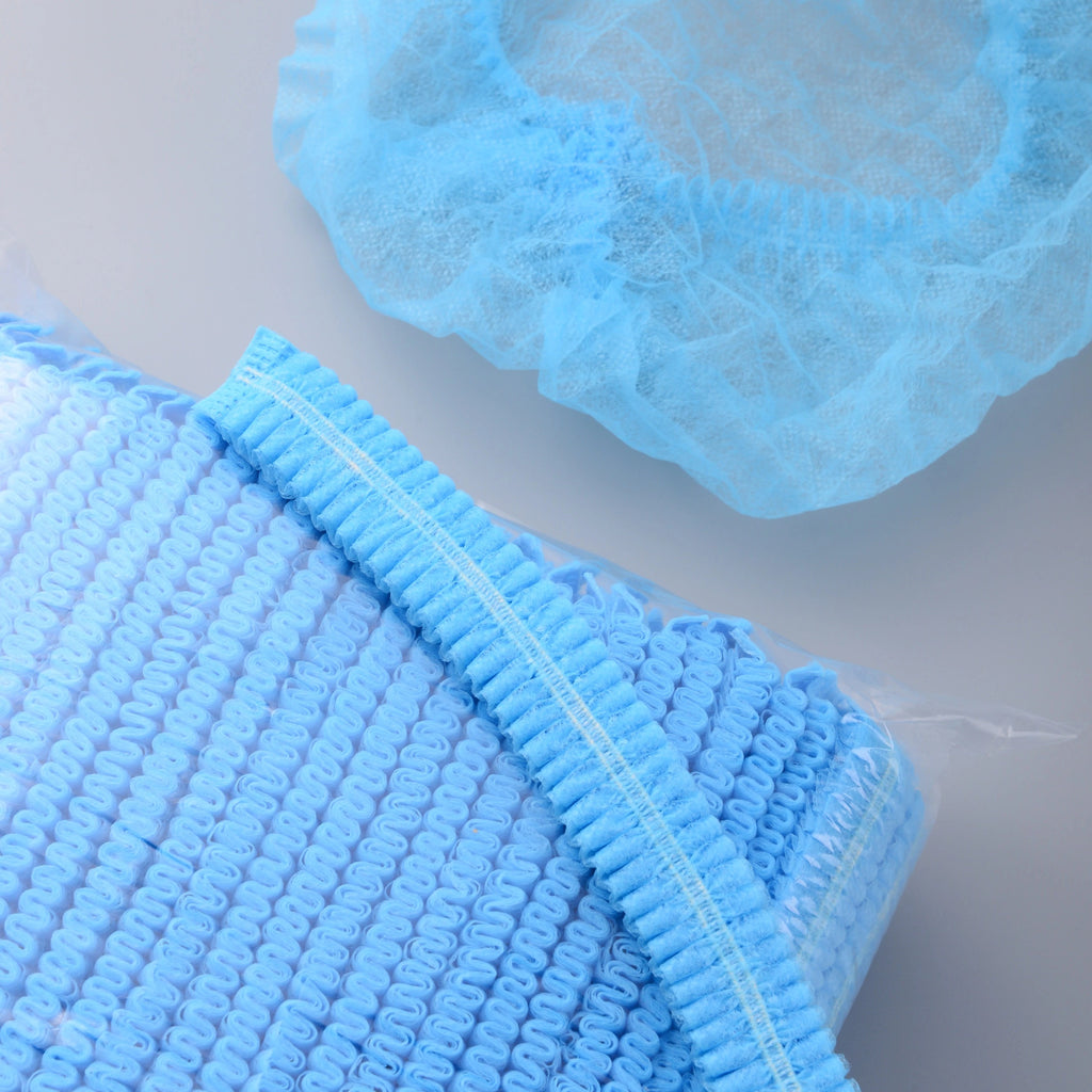 Blue hair net disposable