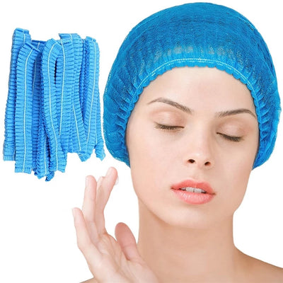 Blue hair net disposable