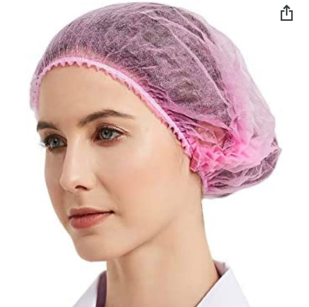 Pink Hair net disposable