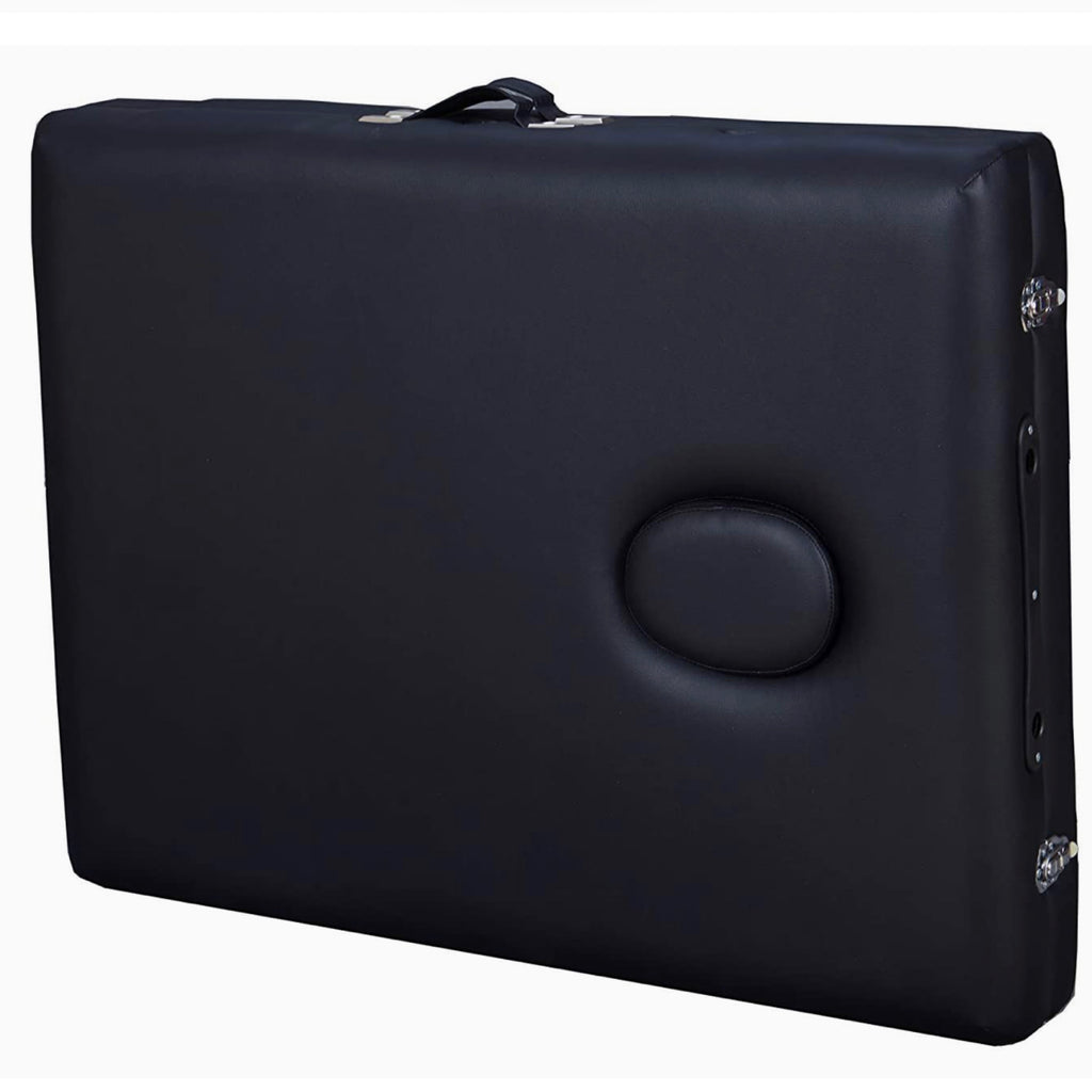 Portable Folding Massage Table with Carrying Case - Black