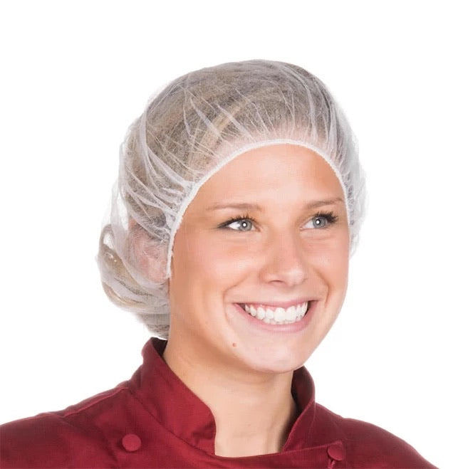 White hair net disposable