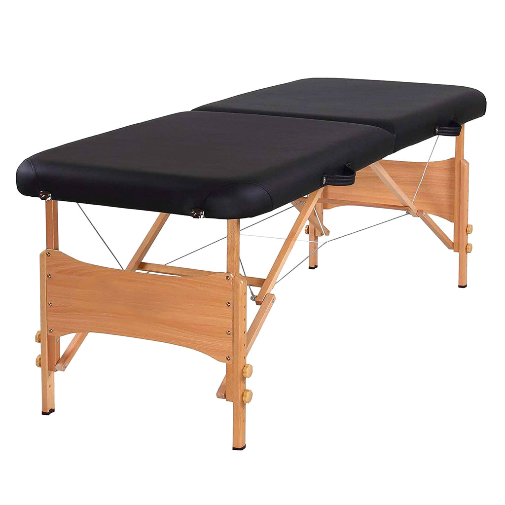 Portable Folding Massage Table with Carrying Case - Black