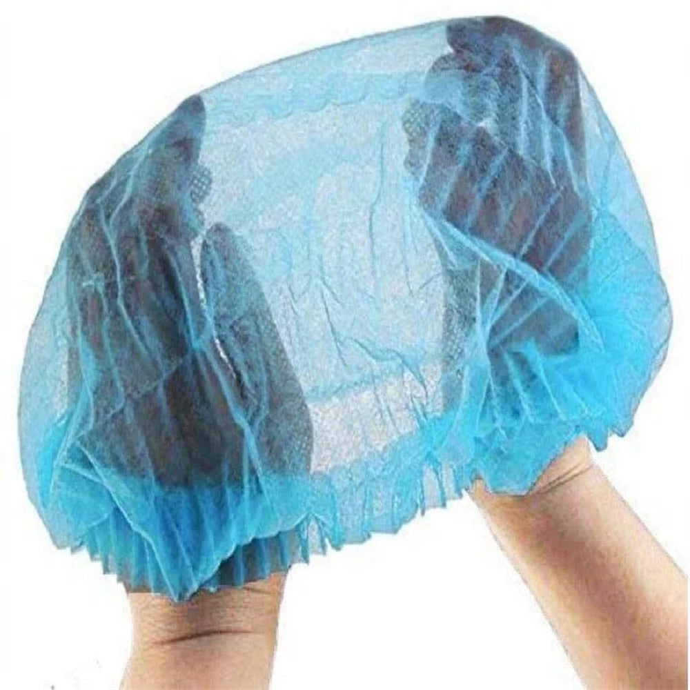 Blue hair net disposable